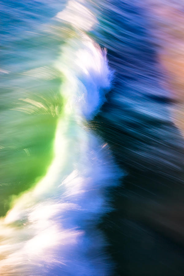 Wave Abstract Triptych 2 Photograph by Brad Brizek