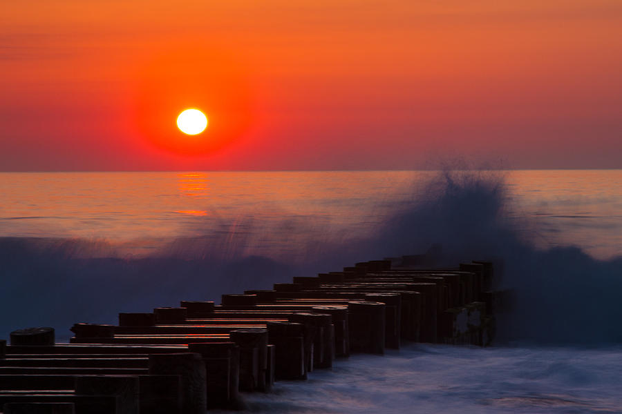 Breaking Wave at Sunrise Photograph by Allan Levin