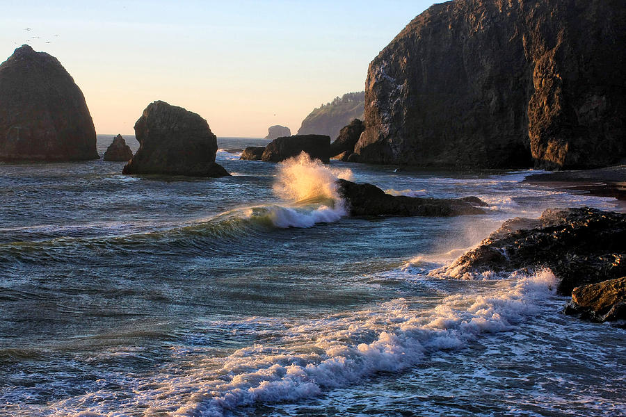 Wave at Tunnel Beach Photograph by Jim Young Fine Art America