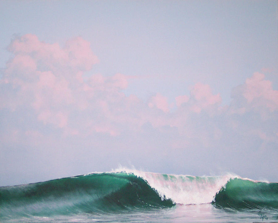 Wave at Twilight Painting by Philip Fleischer