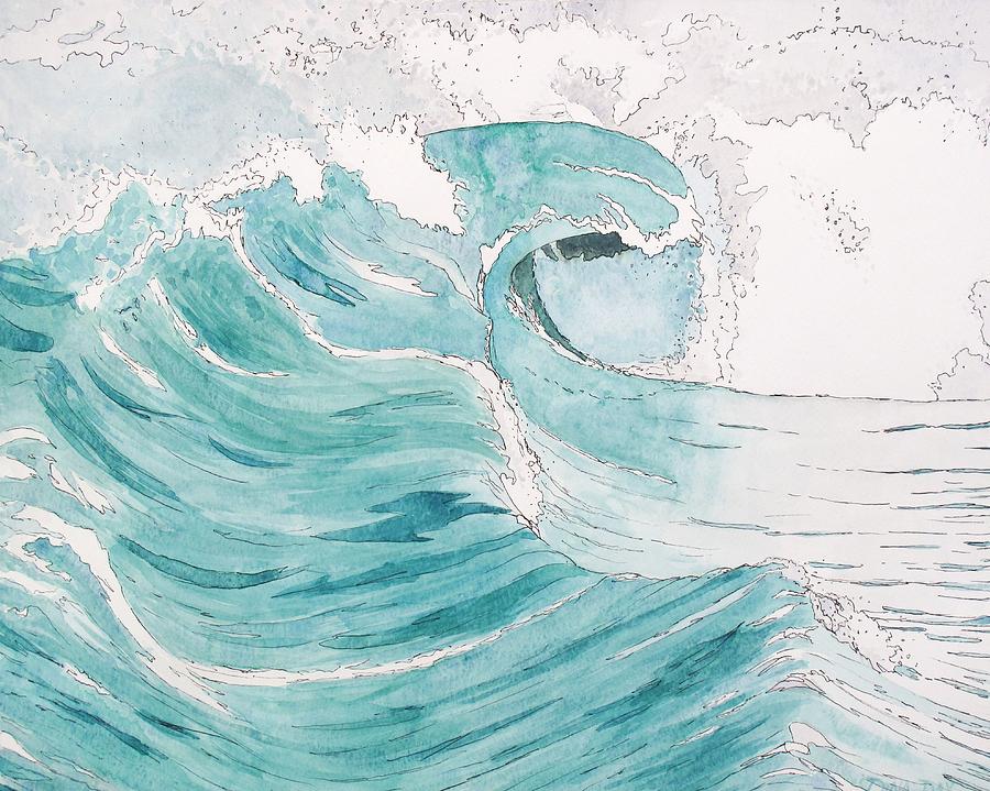 Тихий океан рисунки. Волны рисунок. Море рисунок. Рисуем морскую волну. Волны для рисования.