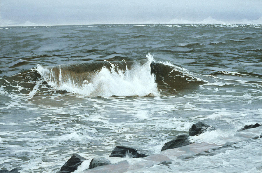 Wave Painting by Lynn Hansen
