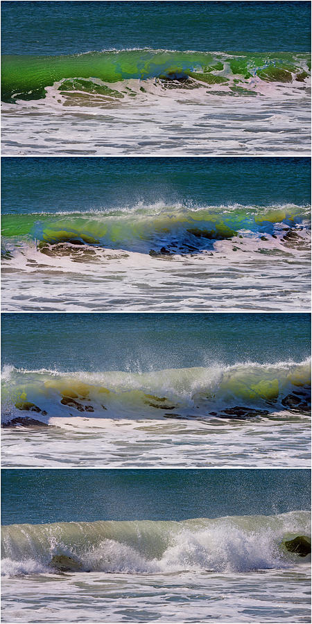 Nature Photograph - Wave Sequence by Betsy Knapp