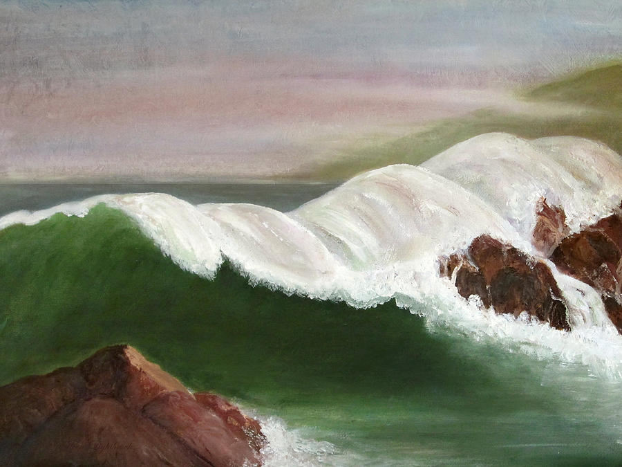 Wave Study Painting by Eileen Lighthawk