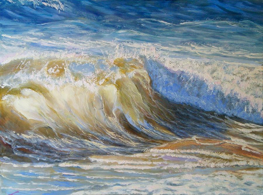 Wave Painting - Wave2 by Elena Sokolova
