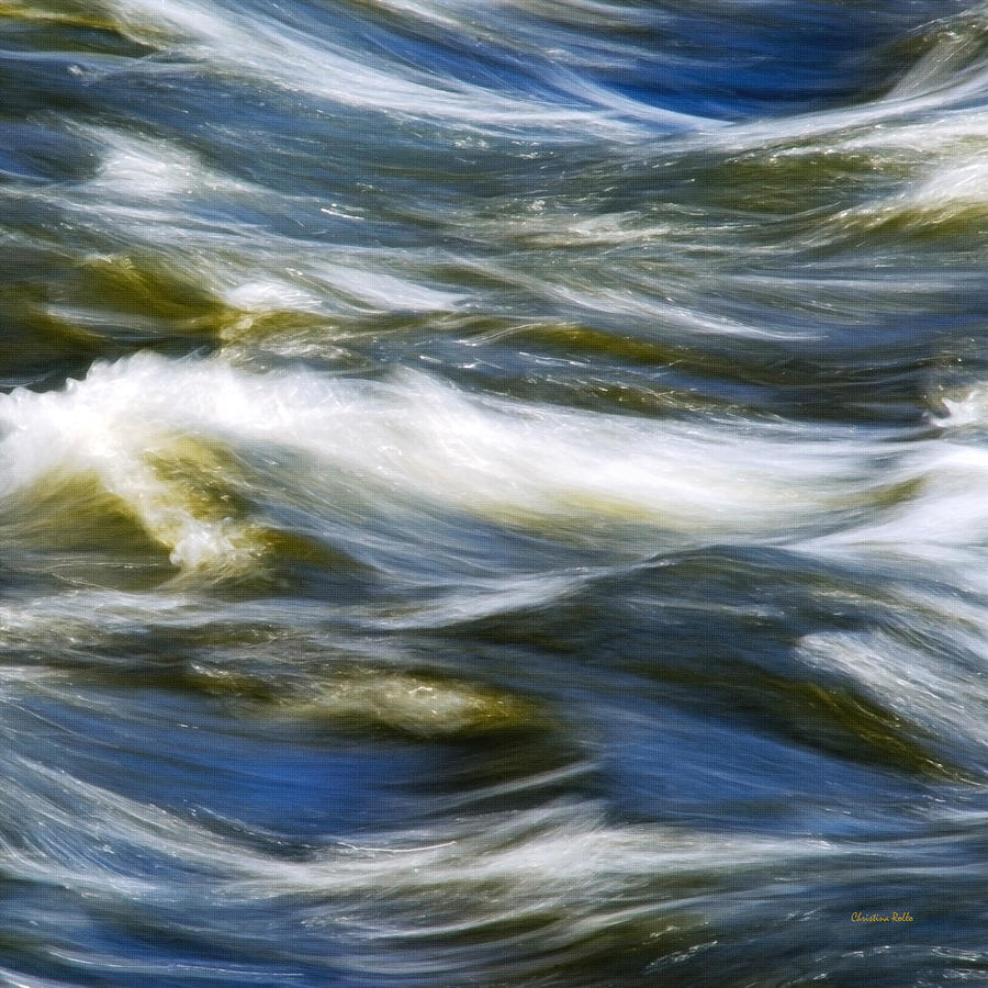 Waves Abstract Square Photograph by Christina Rollo