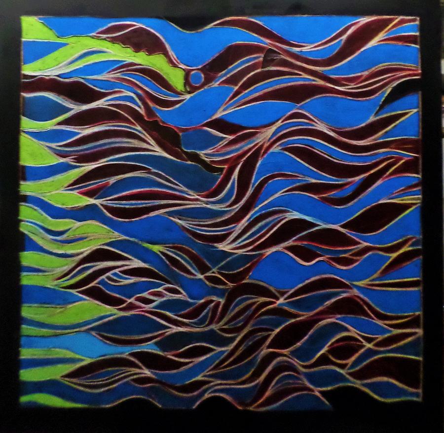 Waves Painting by Adalardo Nunciato  Santiago