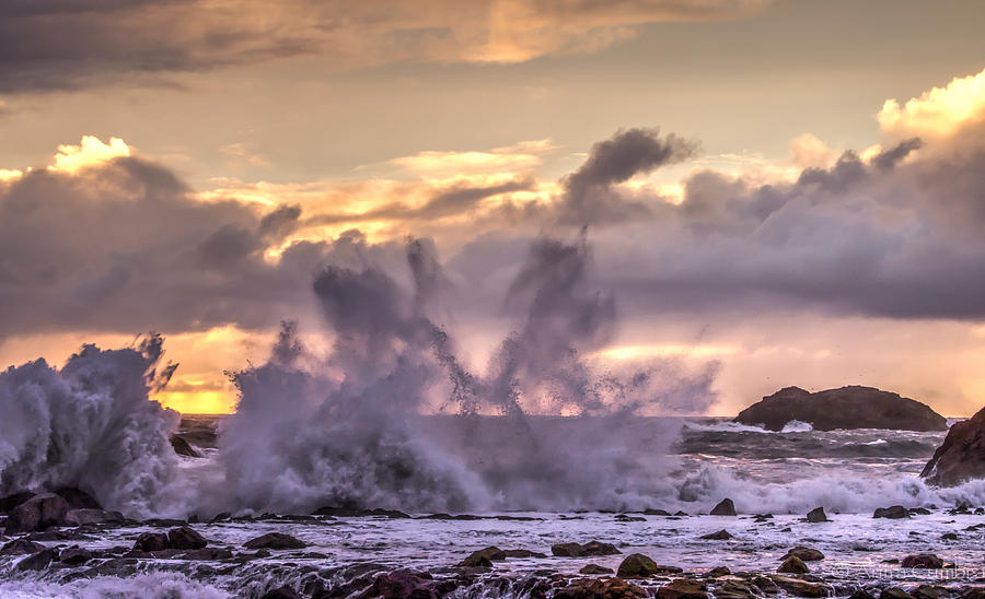 Waves and Clouds Photograph by Anita Cumbra | Fine Art America