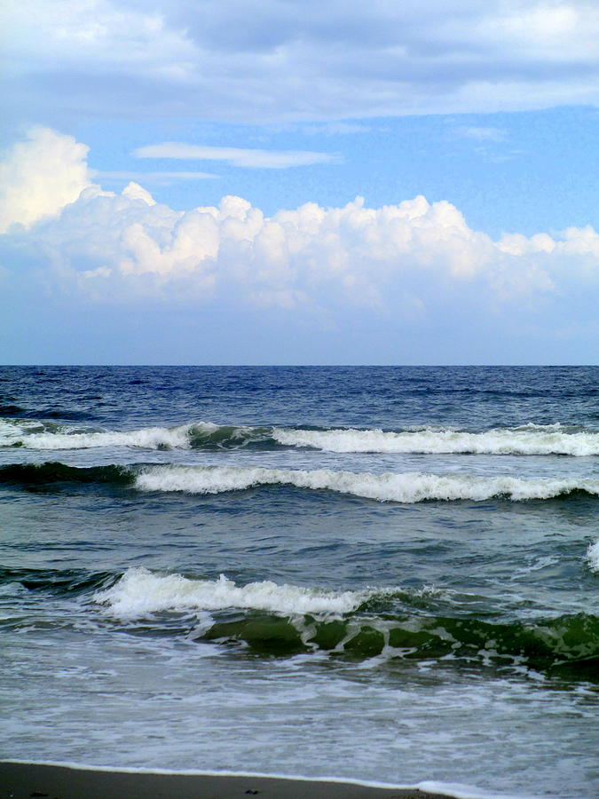 Beach Photograph - Waves And Weather by Randall Weidner