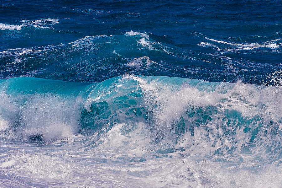 Waves at Malta Beach Photograph by Judith Barath