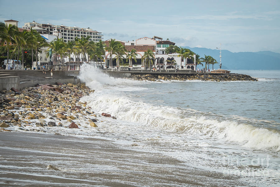 Waves Breaking In Puerto Vallarta Mexico Photograph