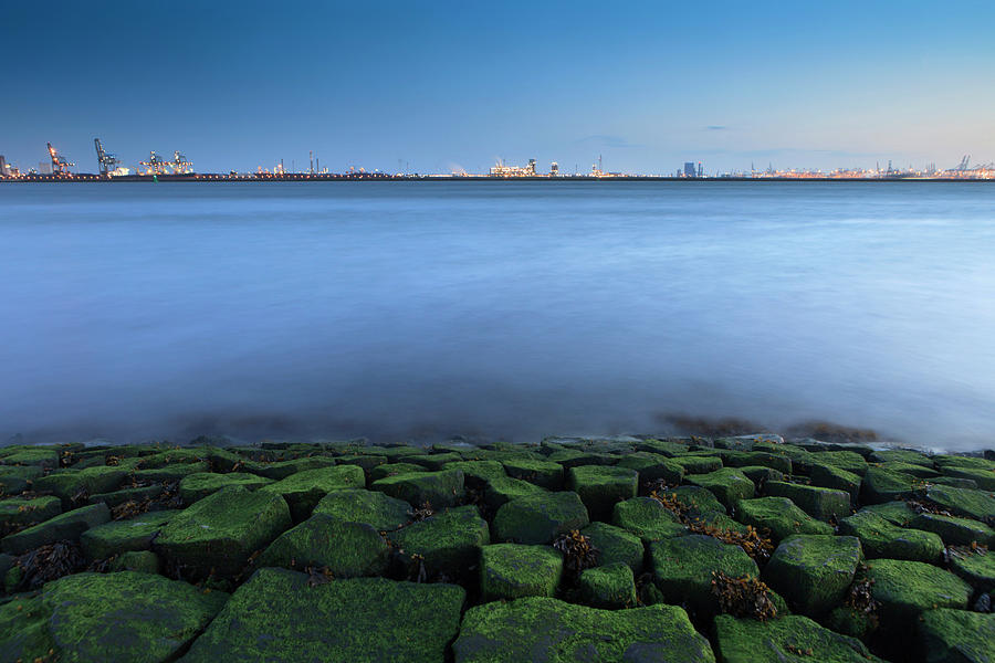 Waves Breaking On A Breakwater Photograph by Gaps Waves Breaking On A Breakwater Photograph by Gaps