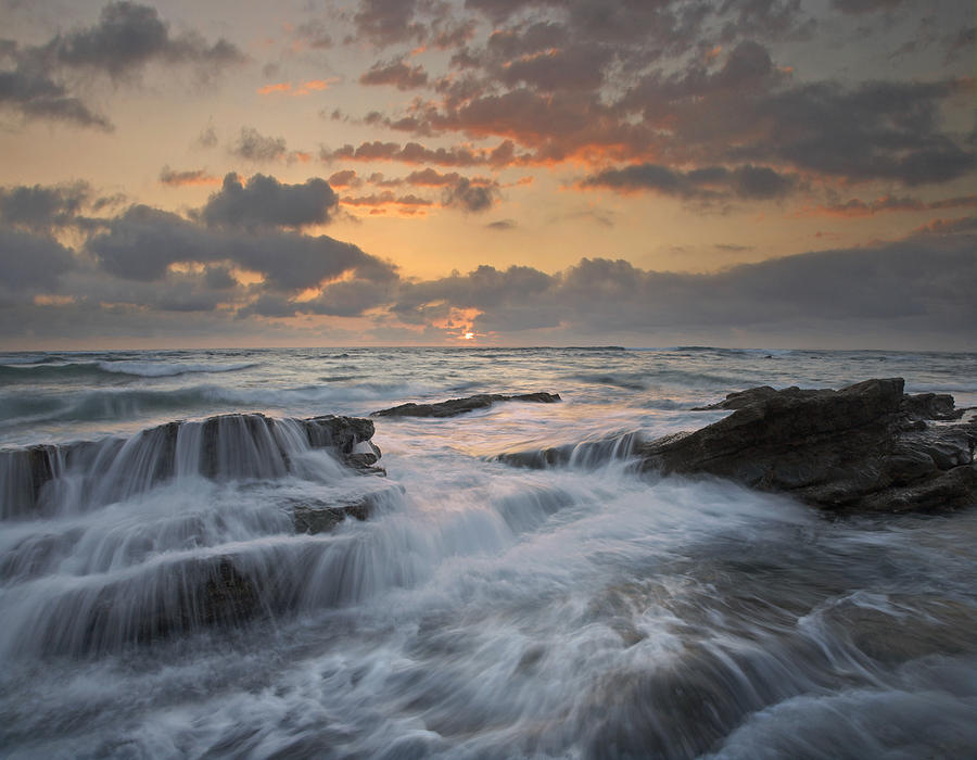 Waves Breaking Playa Santa Teresa Costa Photograph by Tim Fitzharris