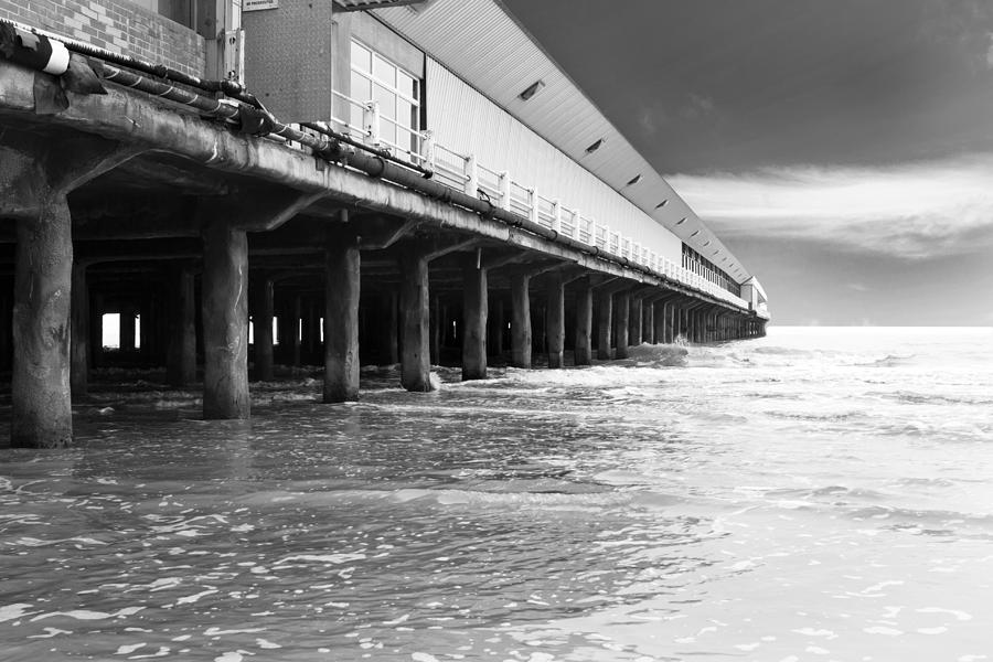 Waves Crashing In Underneath The Pier Photograph by Fizzy Image