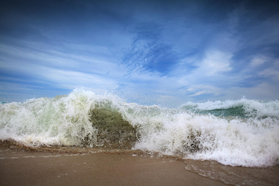 Waves Crashing On Beach, Australia Photograph by Robert Lang Photography