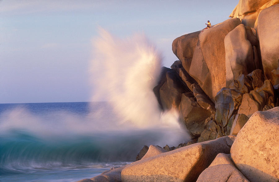 Waves Hit Rocky Coast Photograph by F. Stuart Westmorland