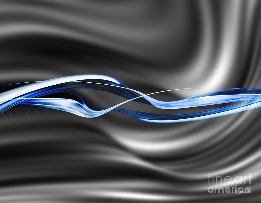 Waves in color 1 Digital Art by Johnny Hildingsson
