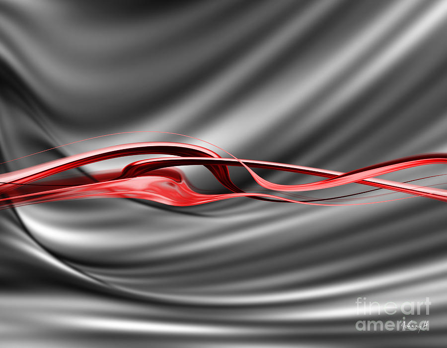Waves in color 4 Digital Art by Johnny Hildingsson