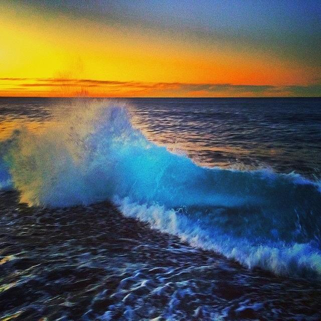 Winter Photograph - #waves #ocean #sunrise #morning #coogee by Troy M