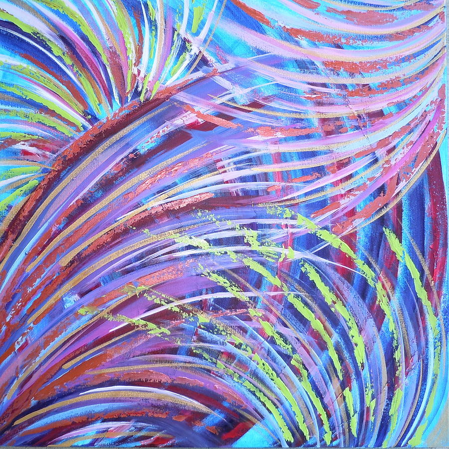 Waves of Glory #1 Painting by Deb Brown Maher