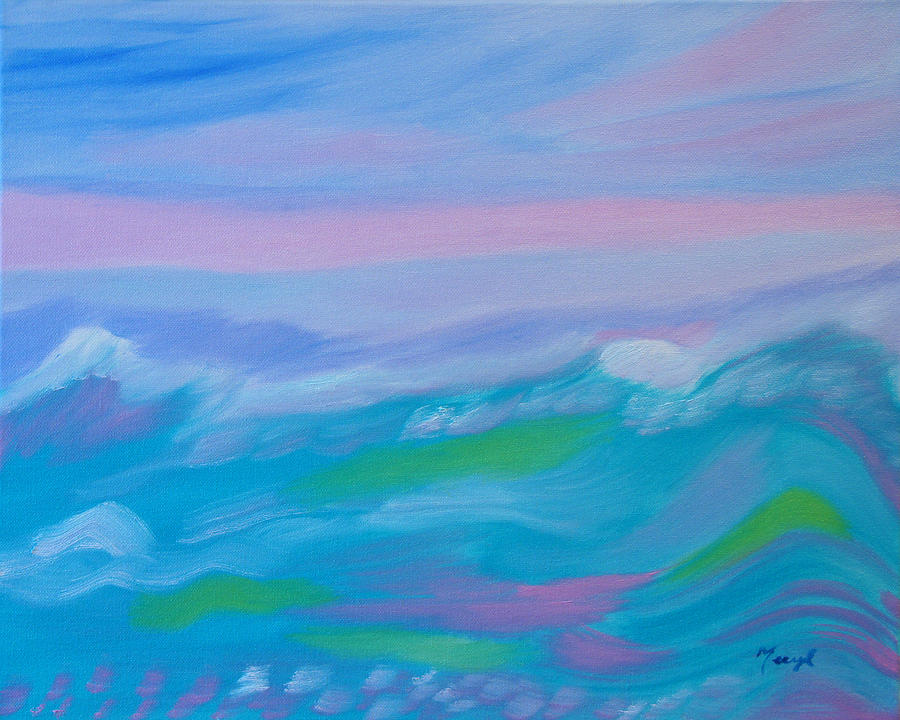 Waves of Imagination Painting by Meryl Goudey