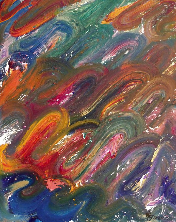 Waves of Worship Painting by Christine Nichols