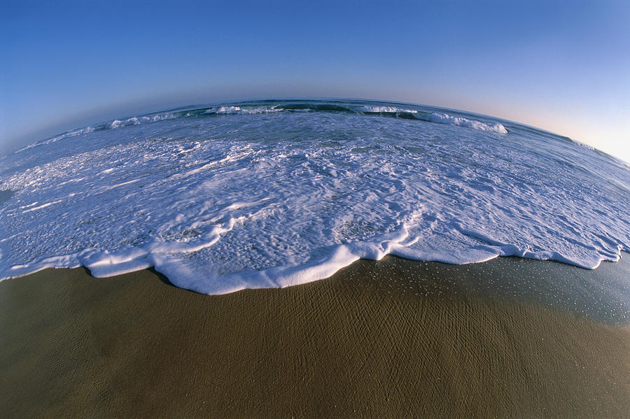 Waves on Beach Photograph by Grant Faint