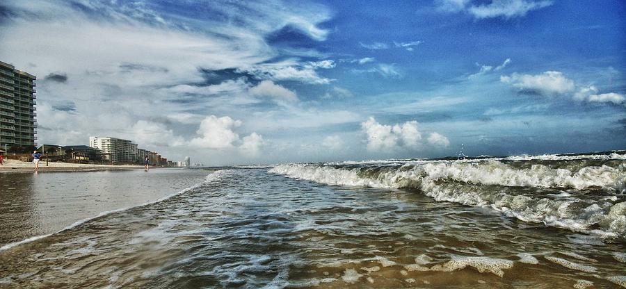 Waves on Orange Beach Photograph by Michael Thomas