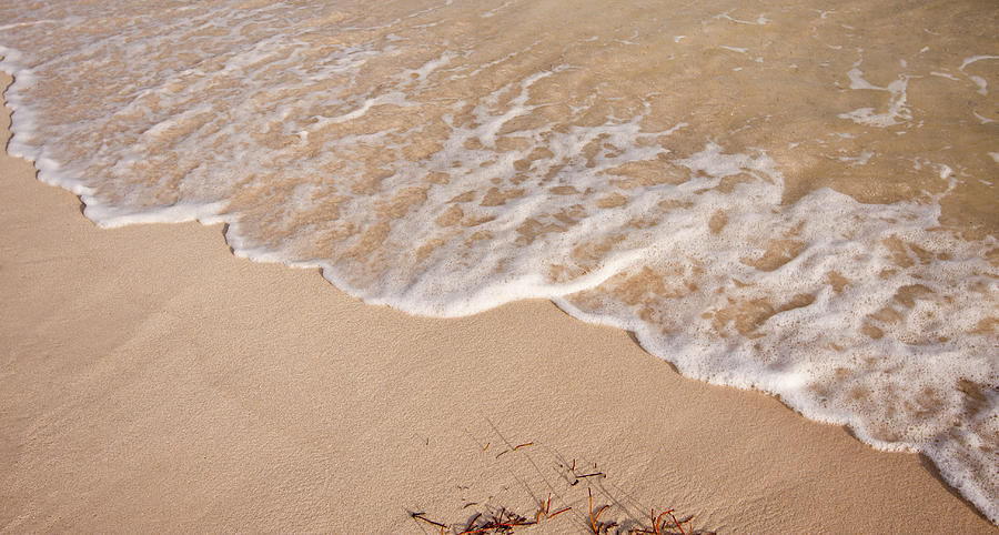 Waves on the beach Photograph by Adam Romanowicz