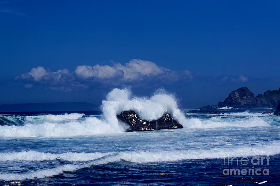 Waves Rock Photograph by Arik S Mintorogo