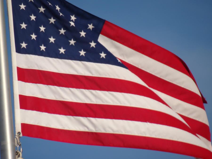 Waving American Flag Photograph by Megan Dotter - Fine Art America