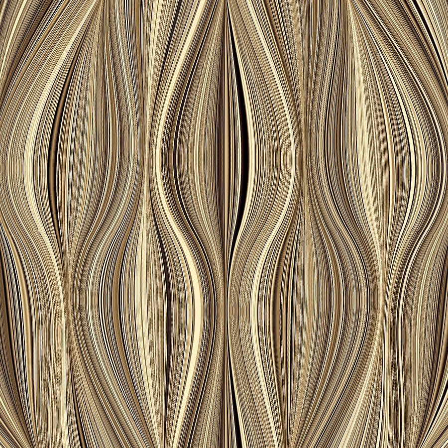 Abstract Digital Art - Wavy Background Pattern Texture by Nenad Cerovic