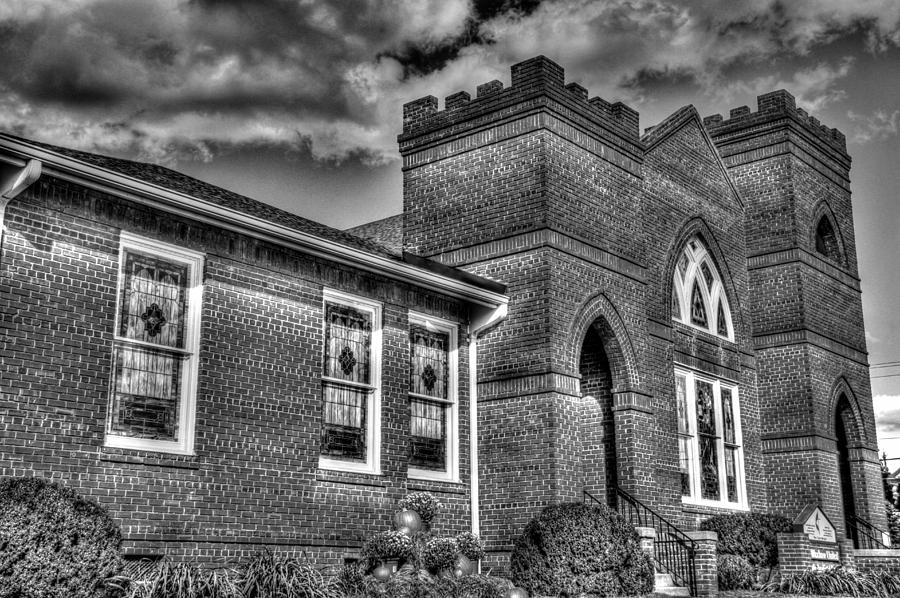 Waxhaw United Methodist Church BW Photograph by Andy Lawless