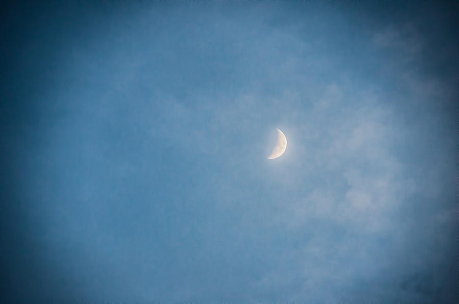 Waxing Crescent Moon Photograph by Beth Venner