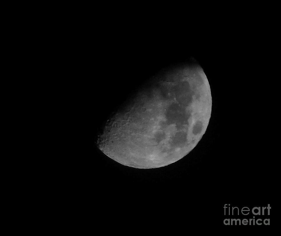 Waxing Gibbous Moon II Photograph by Lingfai Leung