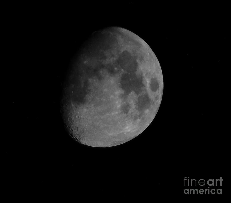 Waxing Gibbous Moon  Photograph by Lingfai Leung