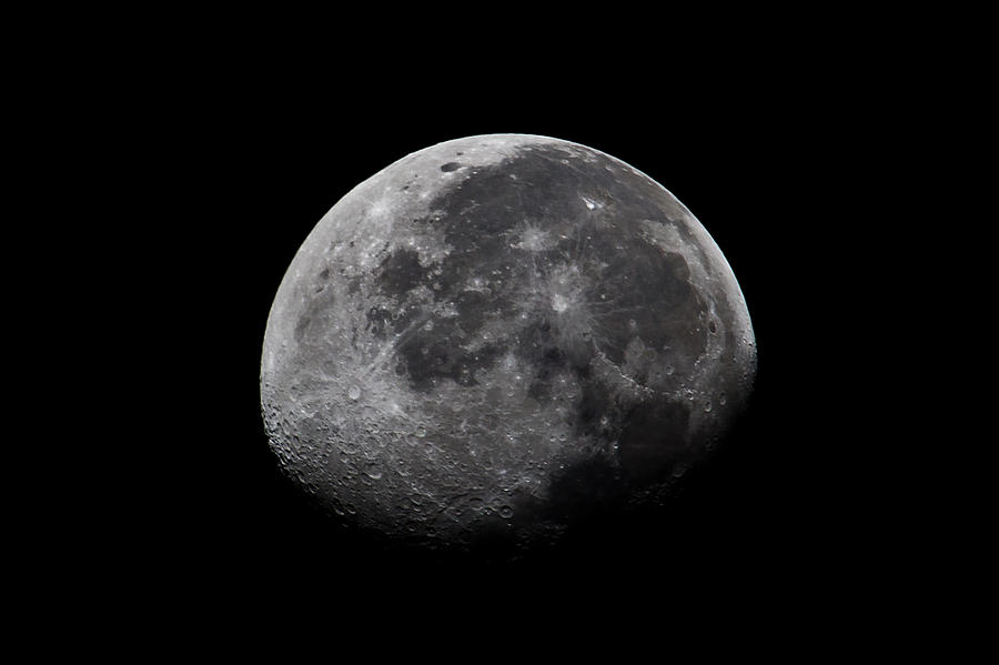 Space Photograph - Waxing Moon by Nila Newsom