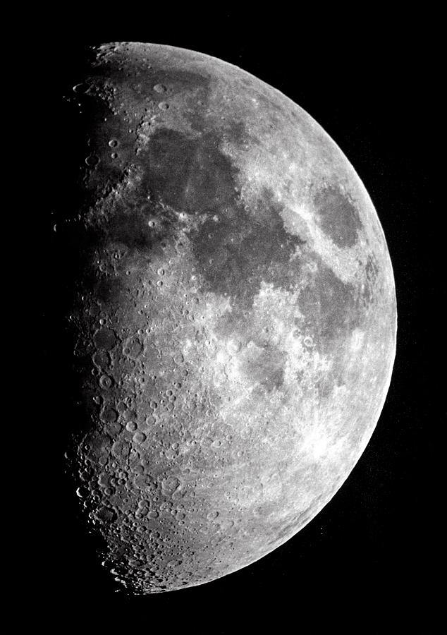 Waxing Moon Photograph By Royal Astronomical Societyscience Photo