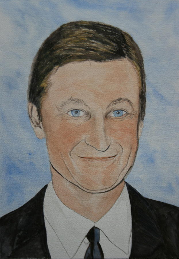 Wayne Gretzky Painting by Betty-Anne McDonald