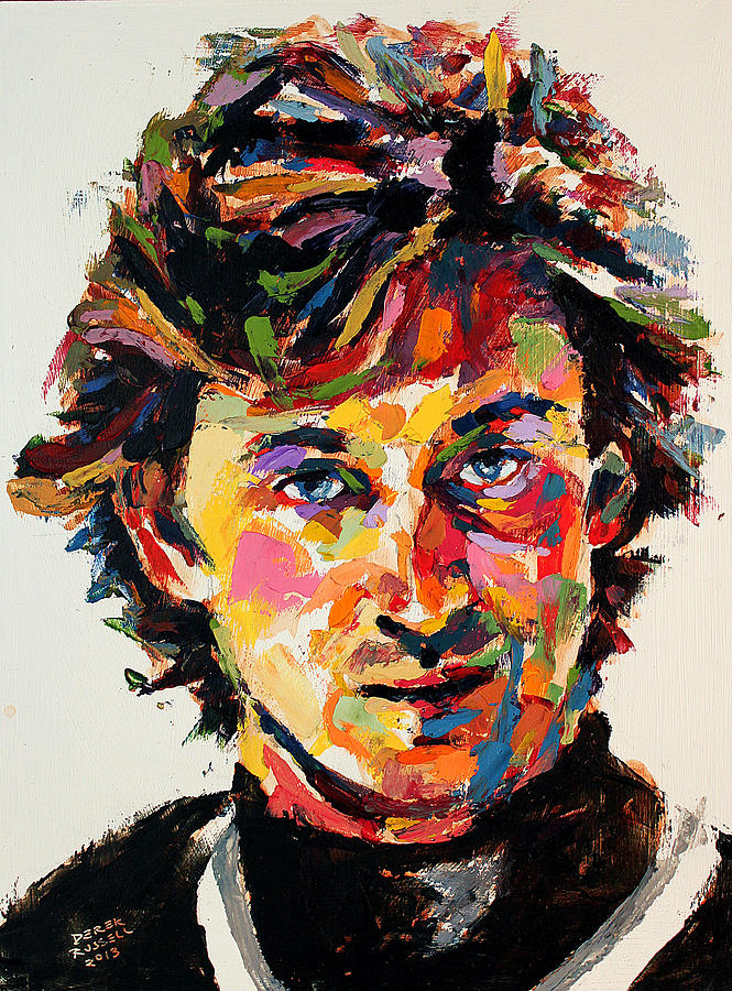 Wayne Gretzky Painting by Derek Russell