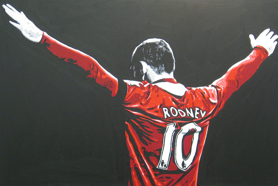 Wayne Rooney Painting - Wayne Rooney - Manchester United FC 2 by Geo Thomson