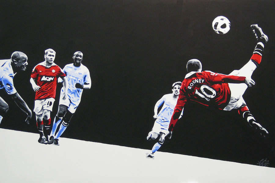 Wayne Rooney Painting - Wayne Rooney - Manchester United FC by Geo Thomson