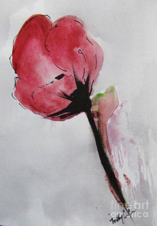 Wayside flower Painting by Trilby Cole