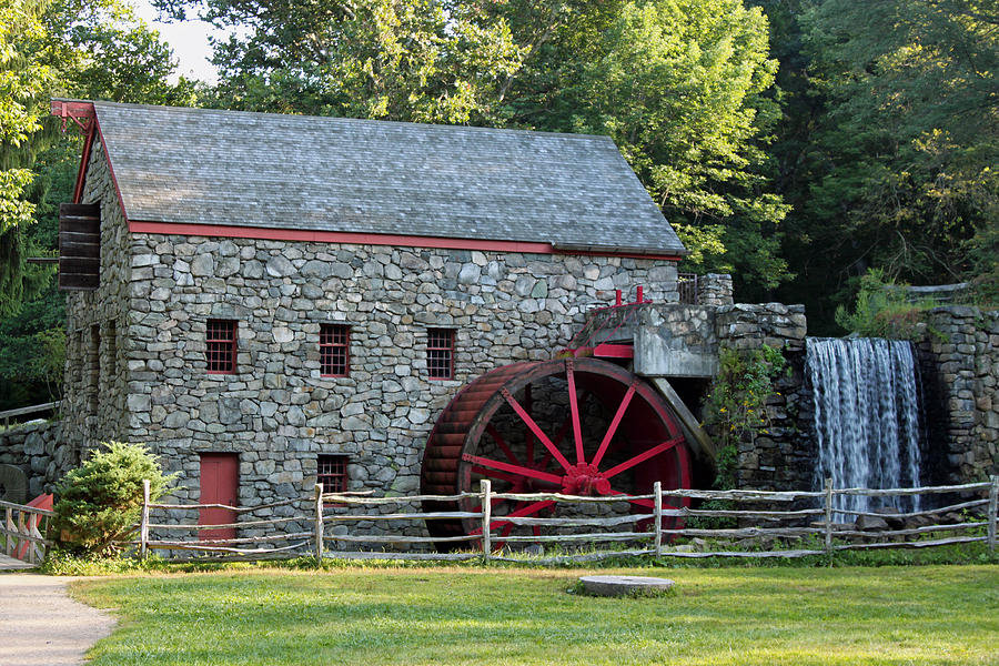 Summer Photograph - Wayside Grist Mill by Suzanne Gaff