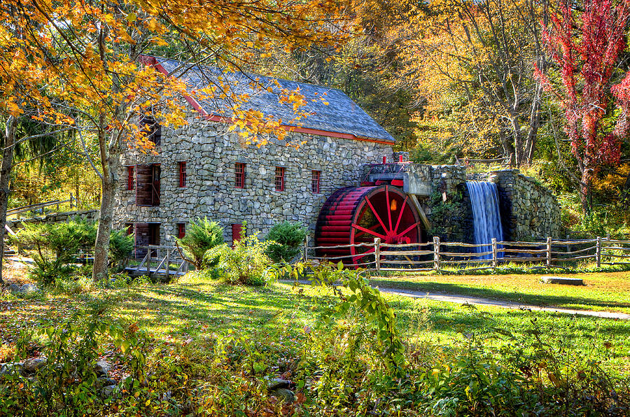 Wayside Inn Grist Mill Photograph by Donna Doherty
