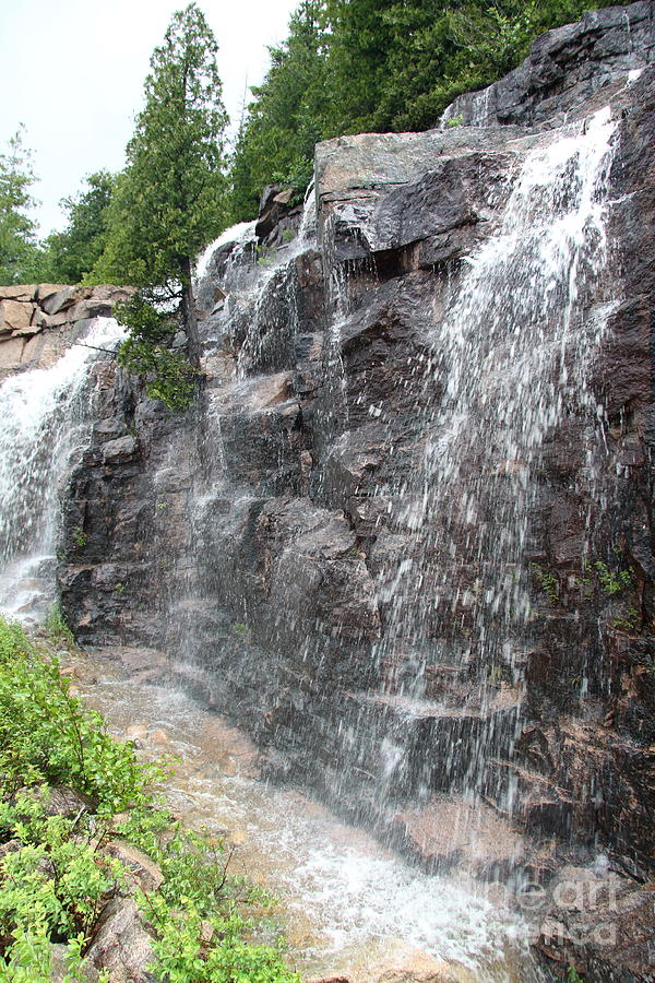 Acadia National Park Photograph - Wayside Waterfall - Acadia NP by Christiane Schulze Art And Photography