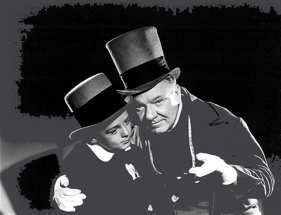 W.C. Fields as Micawber and Freddie Bartholomew David Copperfield set 1935-2013 Photograph by David Lee Guss