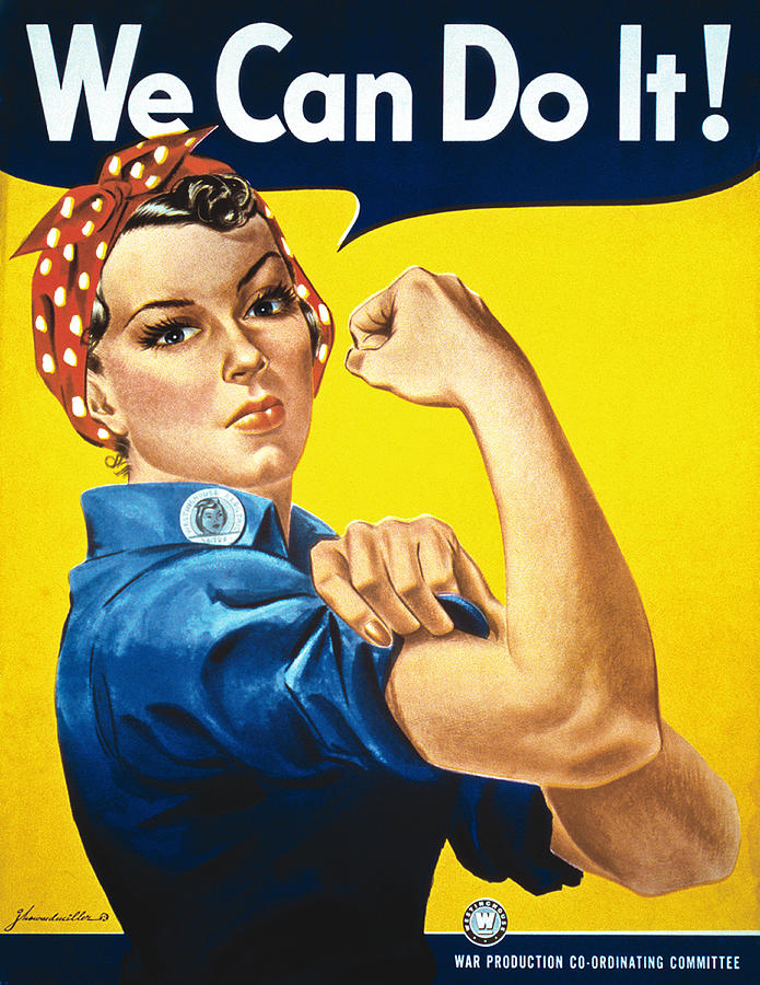 We Can Do It WWII Poster Photograph by J. Howard Miller