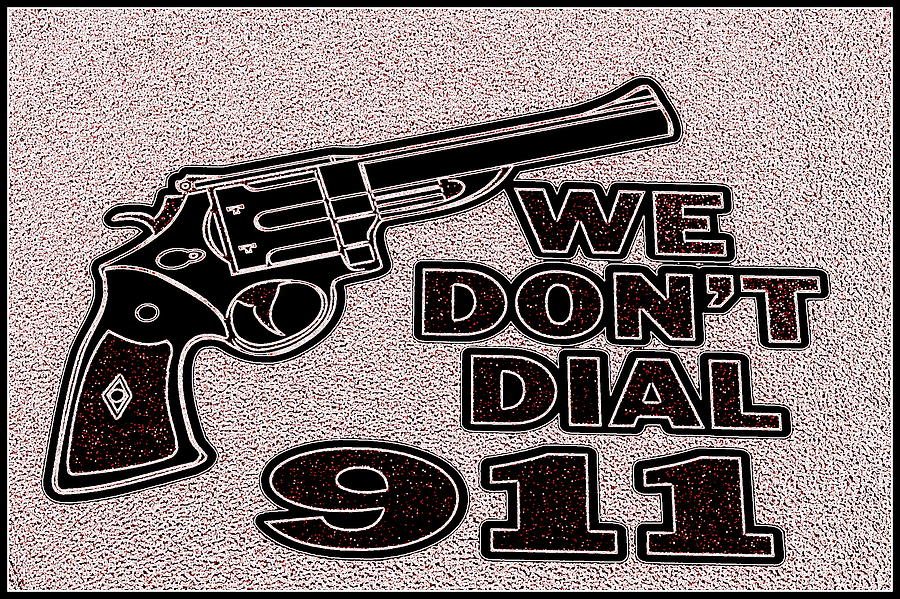 We Dont Dial 911 Photograph by Kay Novy