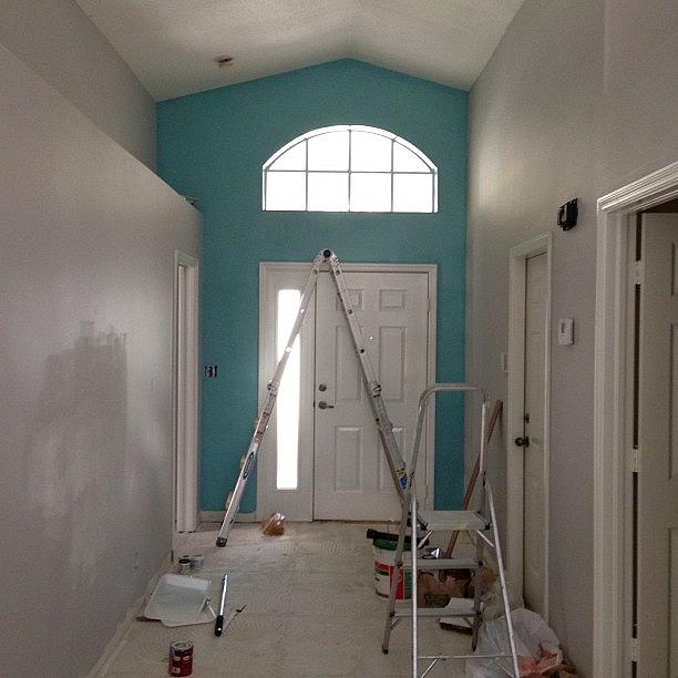 We Have A Teal Wall!! ;) Seriously Photograph by Cara Clark